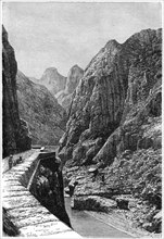 'View taken in the Shabet el Akra caravan route, Algeria', c1890. Artist: Bertrand