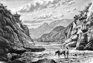'Nan-Kow, Gate of the Great Wall, from Pata-Ling', c1890. Artist: Unknown