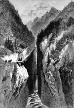 'The Lantzan-Kiang-Hogg's Gorge', c1890. Artist: Unknown