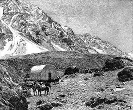 Casucha del Portillo, on the Cumbre, Chile, 1895. Artist: Unknown