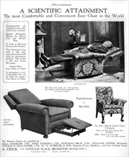 An advertisement for 'Premier' easy chairs, 1926. Artist: Unknown