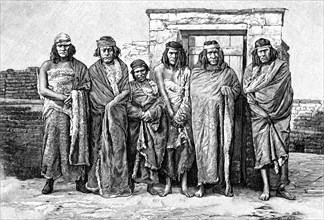 A group of Patagonians, Argentina, 1895. Artist: Unknown