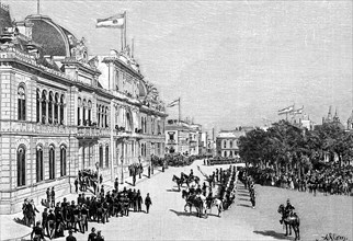 Congress buildings, Buenos Aires, Argentina, 1895. Artist: Unknown