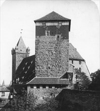 The Quintagonal tower (Funfeckiger Thurm), Kaiserstallung, Nuremberg, Germany, c1900s.Artist: Wurthle & Sons