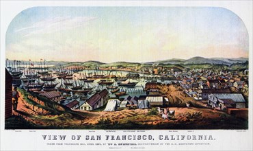 San Francisco, California, 1850 (1937).Artist: Nathaniel Currier