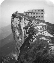 Hotel on the top of Mount Schafberg, Salzkammergut, Austria, c1900s.Artist: Wurthle & Sons