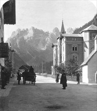 Landro and Monte Cristallo, Tyrol, Italy, c1900s.Artist: Wurthle & Sons