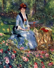 'Dans Les Roses', 1882, (1929). Artist: Pierre-Auguste Renoir