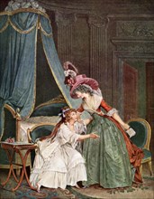 'L'Indiscretion', 1788, (1929). Artist: Jean-François Janinet