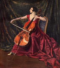 'Madame Suggia', 1920-1923, (1933). Artist: Augustus John