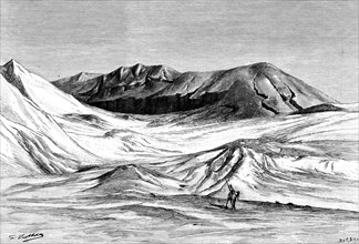 Jebel Khanfusa, the Sahara Desert, North Africa, 1895.Artist: Barbant