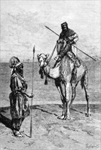 Tuaregs on a journey, North Africa, 1895.Artist: Ivan Pranishnikoff