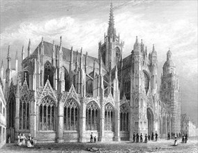 Evreux Cathedral, Evreux, France, 1836.Artist: Benjamin Winkles