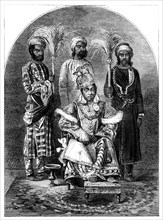 Nawab Sikandar, the Begum of Bhopal, 1863. Artist: Unknown
