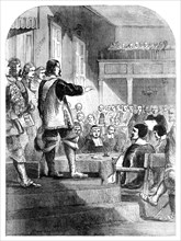 Oliver Cromwell (1599-1658) refusing to accept the crown, c1902. Artist: Unknown