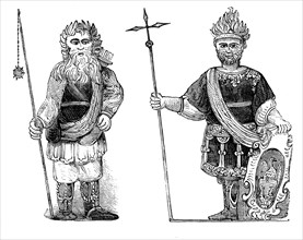 Gog and Magog, Guildhall, London, c1902. Artist: Unknown