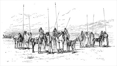 Kurdish cavalry, 1895. Artist: Unknown