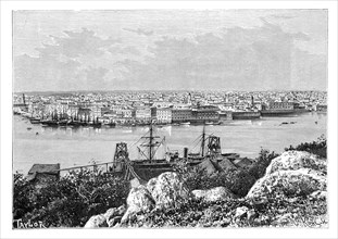 'General view of Havana, taken from Casablanca', c1890.Artist: A Kohl