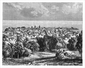 Panama City from Mount Ancon, c1890. Artist: Unknown