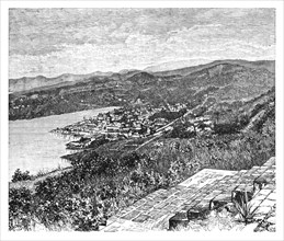 'General view of Castries, St Lucia Island', c1890. Artist: Unknown