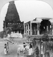 The Great Pagoda of Tanjore (Thanjavur), India, 1902.Artist: BL Singley