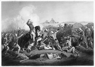 'General Havelock's attack on Nana Sahib at Futtypore', 1857, (c1860). Artist: Unknown