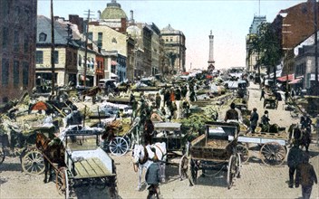 Jacques Cartier Market, Montreal, Canada, c1900s. Artist: Unknown