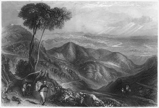 Valley of the Dhoon, Himalaya mountains, c1860. Artist: Unknown