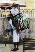 A porter, Mexico, early 20th century. Artist: Unknown