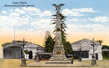 Monument to General San Martin, Lima, Peru, early 20th century. Artist: Unknown