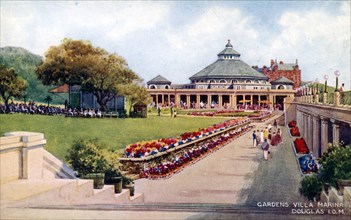 The gardens of Villa Marina, Douglas, Isle of Man, early 20th century. Artist: Unknown