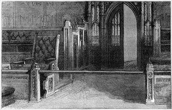 The Bar of the House of Commons, Westminster, London, 19th century. Artist: Unknown