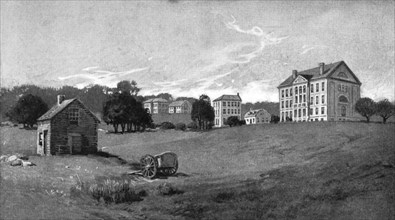 The president's house, USA, 1800 (1908). Artist: Unknown