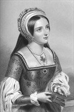 Catherine Parr (1512-1548), the sixth wife of King Henry VIII, 1851.Artist: WH Mote
