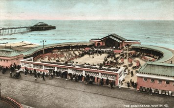 The bandstand, Worthing, West Sussex, early 20th century. Artist: Unknown