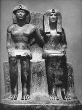 Pharaoh Thutmose IV and his queen, 1933-1934. Artist: Unknown