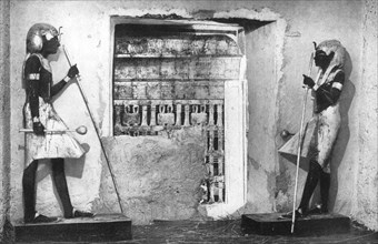 The first glimpse of Tutankhamun's tomb, Egypt, 1933-1934. Artist: Unknown