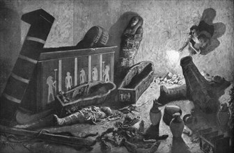 A ransacked Egyptian tomb, 1933-1934. Artist: Unknown