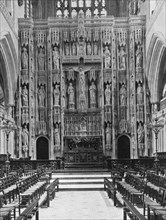 The reredos of Winchester Cathedral, 1924-1926. Artist: Unknown
