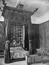 Queen Elizabeth's bed, Haddon Hall, Derbyshire, 1924-1926. Artist: Unknown