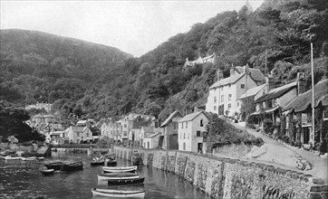 Lynmouth harbour, Devon, 1924-1926. Artist: Unknown