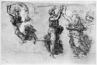 Dancing women, late 15th or early 16th century (1954).Artist: Leonardo da Vinci