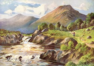 'On The River Conan, Ross-Shire', 1924-1926.Artist: HC Begg