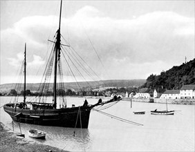 Minehead from the harbour wall, Somerset, 1924-1926.Artist: E Bastard