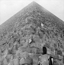 'Tourist's Corner', the Great Pyramid of Giza, Egypt, 20th century. Artist: Unknown