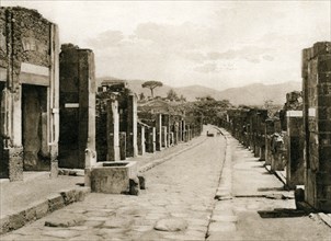 Strada dell' Abbondanza, Pompeii, Italy, c1900s. Creator: Unknown.