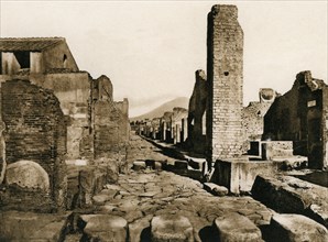 Strada Stabiana, Pompeii, Italy, c1900s. Creator: Unknown.