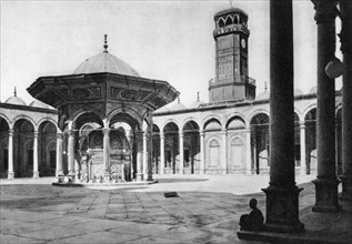 The courtyard of the Mosque of Muhammad Ali at the Saladin Citadel, Cairo, Egypt, c1920s. Artist: Unknown