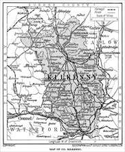 Map of County Kilkenny, Ireland, 1924-1926. Artist: Unknown