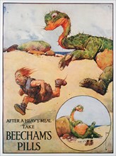 Beecham's Pills advertisement, 1914. Artist: Unknown